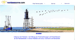 Desktop Screenshot of nordseesonne.com